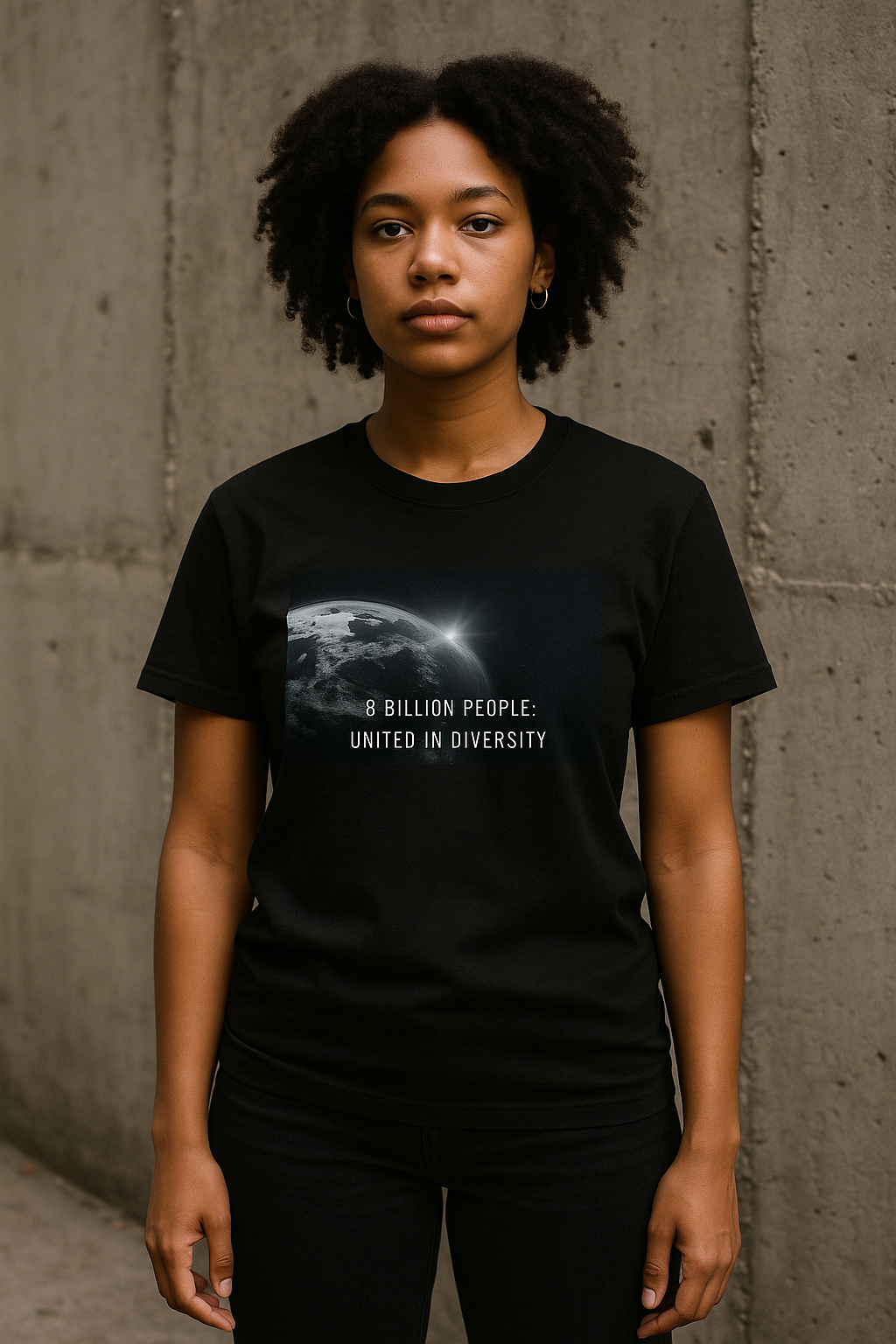 "8 Billion People" T-shirt White