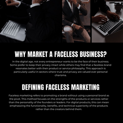 Men's Guide To Faceless Marketing Ebook With MRR